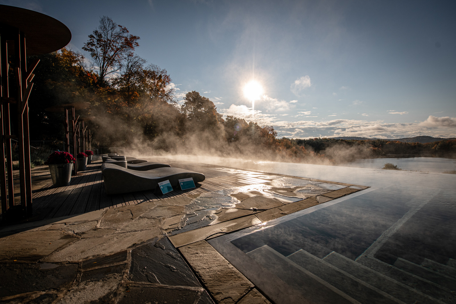 Photo extérieure de Balnéa Bromont de bassins d'eau